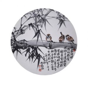 zeitgenössische kunst von Xing Shu’an - Gemälde von Blumen und Vögeln im traditionellen chinesischen Stil 4