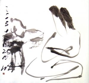 Zeitgenössische chinesische Kunst - Tinte weiblicher Körper