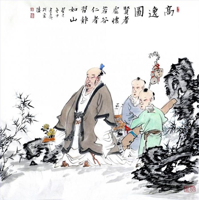 Xu Jiankang Chinesische Kunst - Der Einsiedler