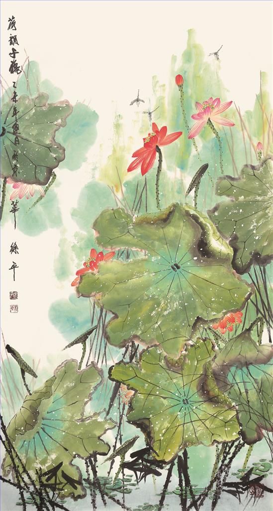 Xu Ping Chinesische Kunst - Herbstlotus