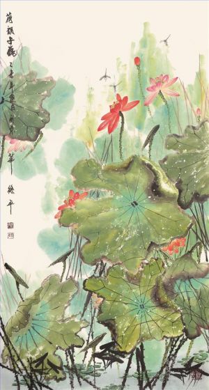zeitgenössische kunst von Xu Ping - Herbstlotus