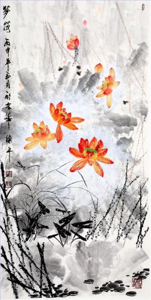 zeitgenössische kunst von Xu Ping - Traum von Lotus