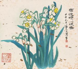 Zeitgenössische chinesische Kunst - Gemälde von Blumen und Vögeln im traditionellen chinesischen Stil 3