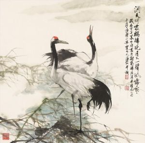 zeitgenössische kunst von Xu Zhiwen - Gemälde von Blumen und Vögeln im traditionellen chinesischen Stil