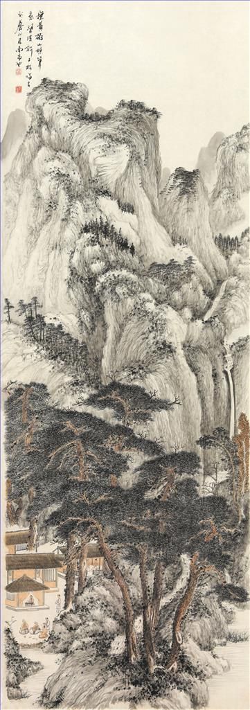 Xu Zisong Chinesische Kunst - Unter den Bergen