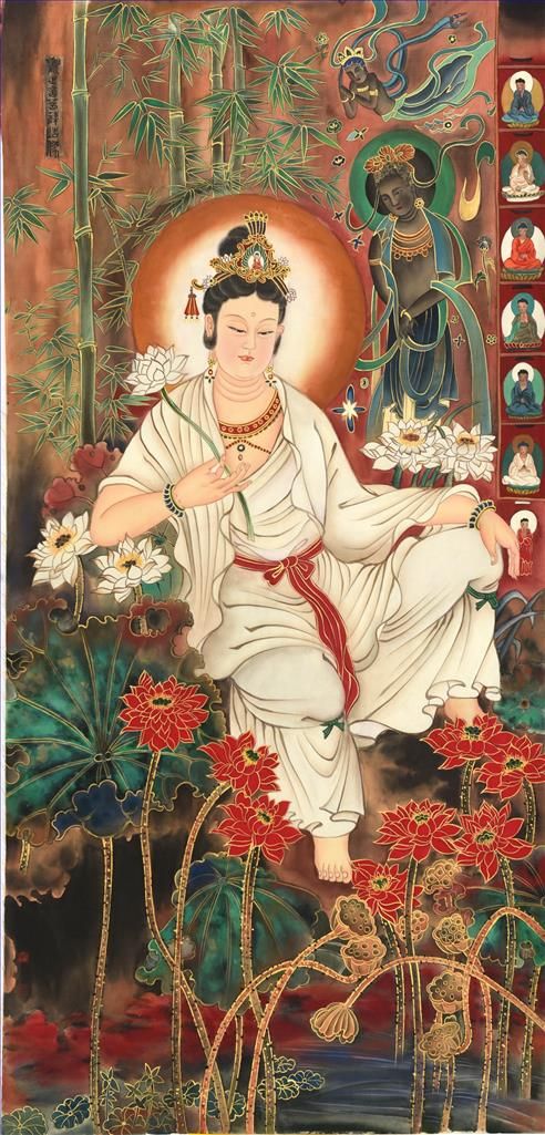 Xu Zisong Chinesische Kunst - Die Göttin der Barmherzigkeit