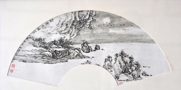 Xue Ximei Chinesische Kunst - Helles Mondlicht in einer ruhigen Nacht