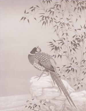 zeitgenössische kunst von Yang Liqi - Bambus im Schnee