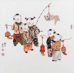 zeitgenössische kunst von Yang Liying - Laternenfest