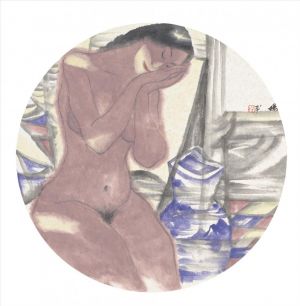 Zeitgenössische chinesische Kunst - Monolog Blaues und weißes Porzellan 3