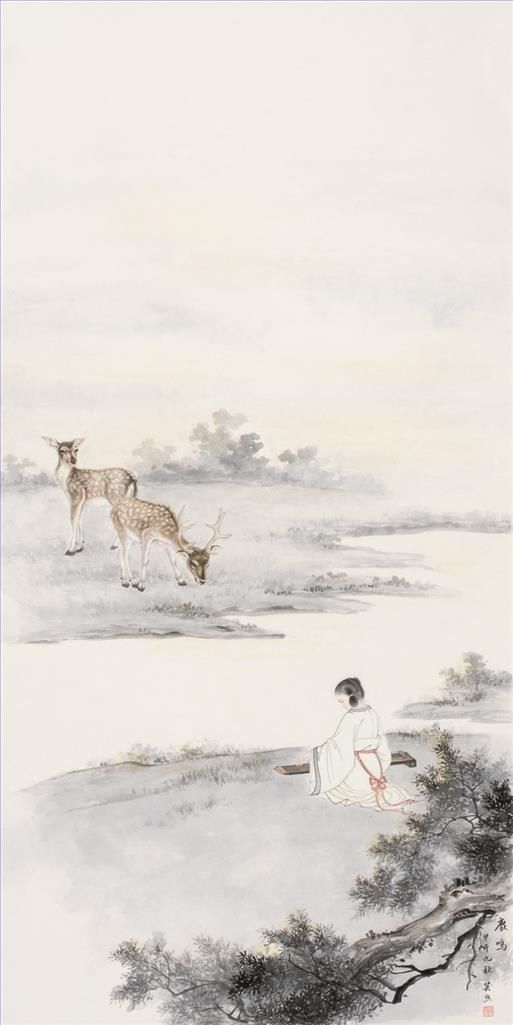 Yang Yunxi Chinesische Kunst - Die Stimme des Hirsches