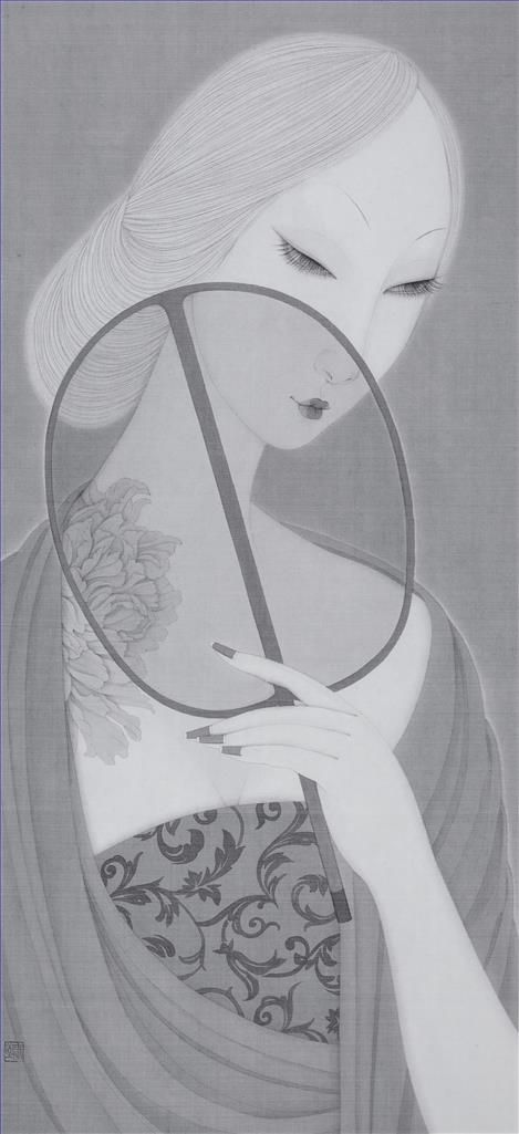 Yang Zhenzhen Chinesische Kunst - Tuschemalerei Pfingstrose