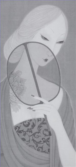 zeitgenössische kunst von Yang Zhenzhen - Tuschemalerei Pfingstrose