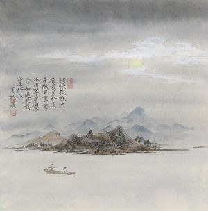 zeitgenössische kunst von Yao Yuan - Abschied in einer Mondnacht