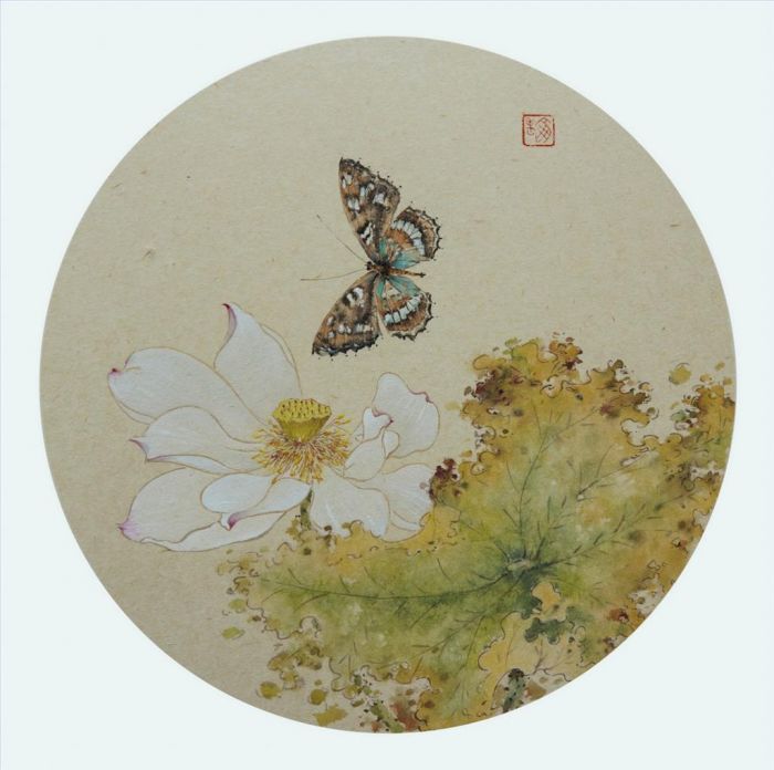 Yu Binghao Chinesische Kunst - Der Tanz des Schmetterlings