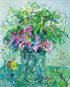Zeitgenössische Ölmalerei - Blumen und Pflanzen 3