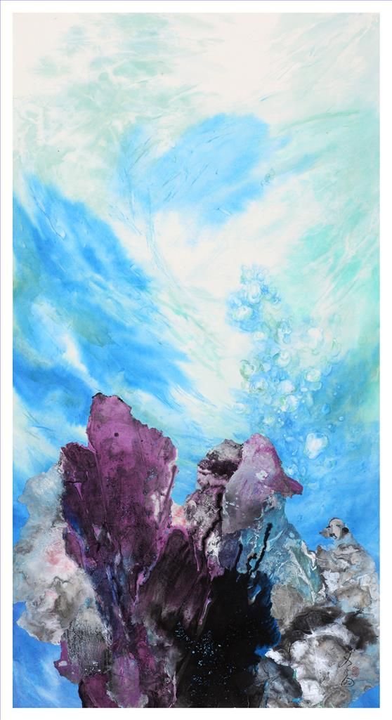 Yu Lanying Chinesische Kunst - Bunter Meeresboden 2