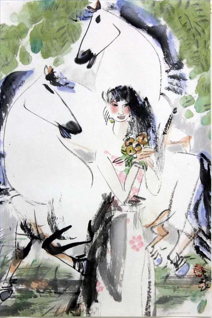 Yu Shichao Chinesische Kunst - Pferd 2