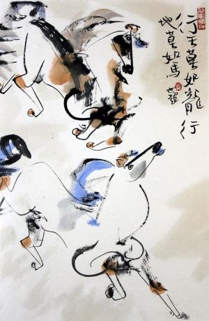 zeitgenössische kunst von Yu Shichao - Pferd 3