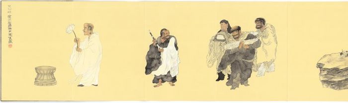 Yu Youshan Chinesische Kunst - Achtzehn Arhats