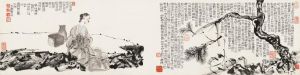 zeitgenössische kunst von Yu Youshan - Im Regen gebadete Birnenblüte – eine weinende Schönheit