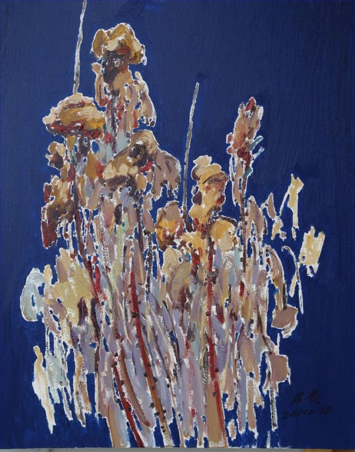 Zhang Changgui Ölgemälde - Windblumen