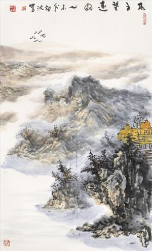 zeitgenössische kunst von Zhang Jianbo - Auf dem Berggipfel