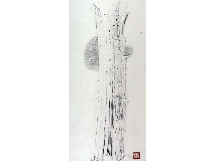 Zhang Meng Chinesische Kunst - Hide Behind A Tree 2