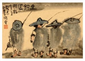 zeitgenössische kunst von Zhang Mingyu - Angeln gehen 2
