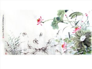 zeitgenössische kunst von Zhang Naicheng - Gemälde von Blumen und Vögeln im traditionellen chinesischen Stil
