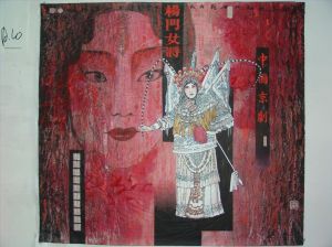 zeitgenössische kunst von Zhang Qingqu - Peking-Opern-Generälinnen der Yang-Familie