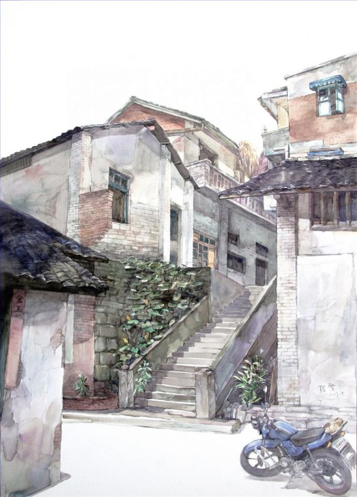 Zhang Xue Andere Malerei - Ruhiges Bagou