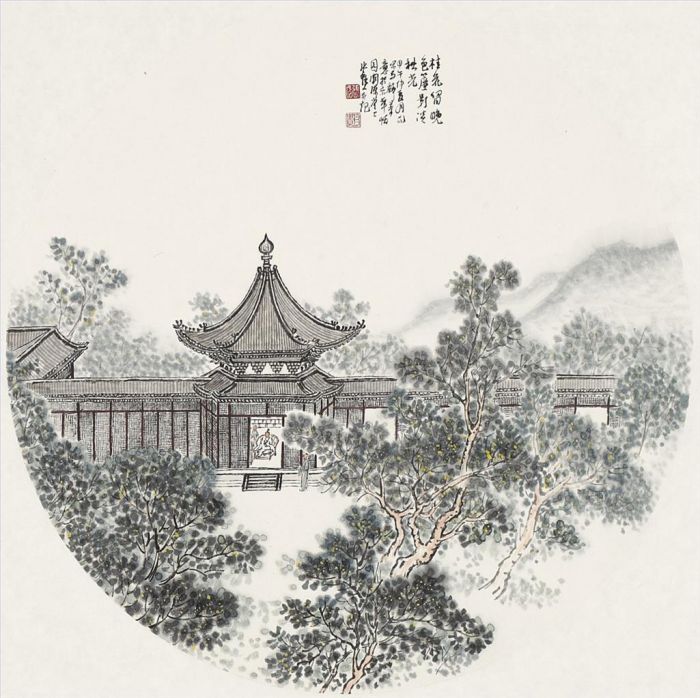 Zhang Zhengui Chinesische Kunst - Osmanthus Fragrans am Abend