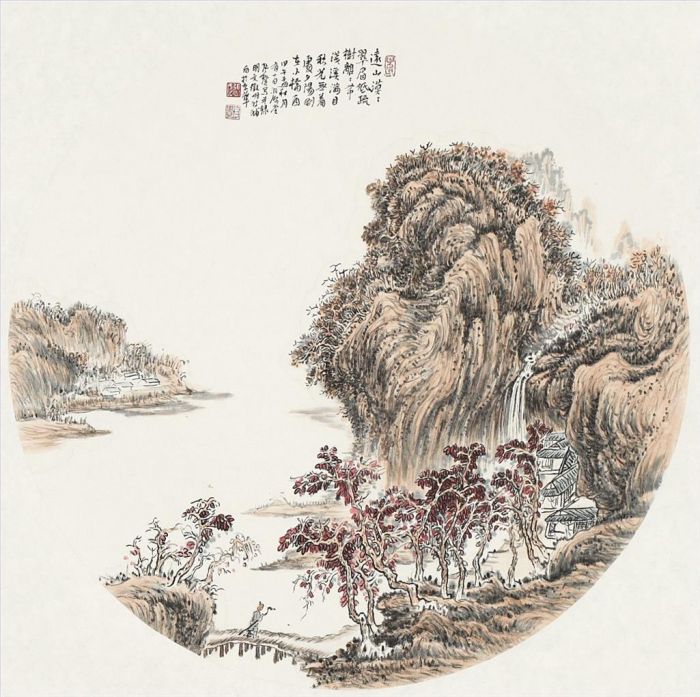 Zhang Zhengui Chinesische Kunst - Abgelegene Berge