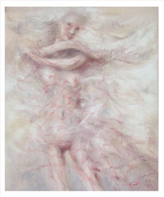 Zachary Chang Andere Malerei - Zerstreuter weiblicher Körper