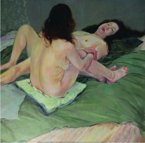 zeitgenössische kunst von Zhao Heng - Zwei nackte Frauen 2