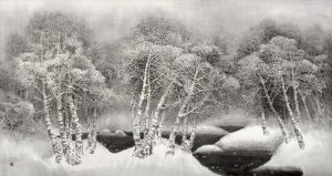 zeitgenössische kunst von Zhao Jinhe - Schneefeld