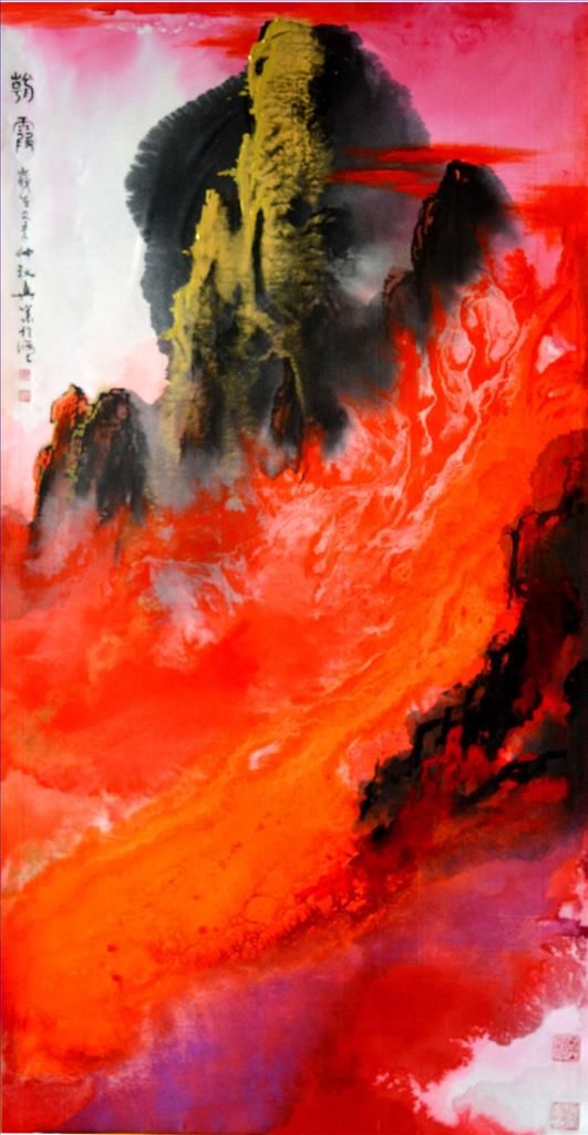 Zheng Xingye Chinesische Kunst - Rosige Morgenröte