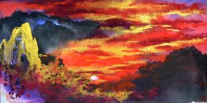 zeitgenössische kunst von Zheng Xingye - Die aufgehende Sonne