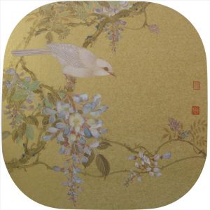zeitgenössische kunst von Zhao Yuzhao - Gemälde von Blumen und Vögeln im traditionellen chinesischen Stil