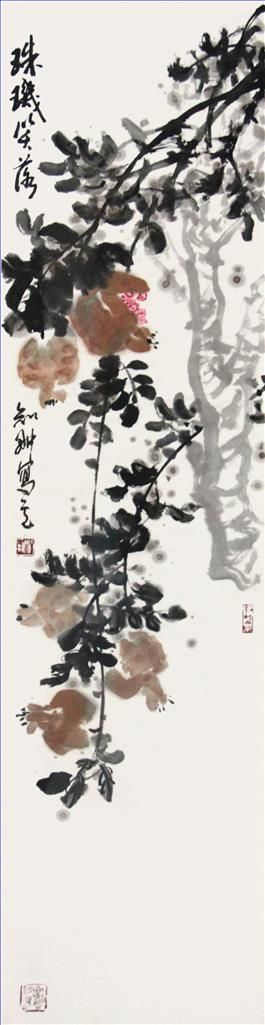 zeitgenössische kunst von Zhao Zilin - Gemälde von Blumen und Vögeln im traditionellen chinesischen Stil 2