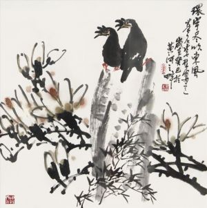 zeitgenössische kunst von Zhao Zilin - Gemälde von Blumen und Vögeln im traditionellen chinesischen Stil 3