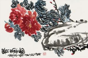 zeitgenössische kunst von Zhao Zilin - Gemälde von Blumen und Vögeln im traditionellen chinesischen Stil
