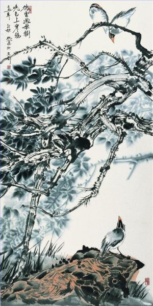 zeitgenössische kunst von Zheng Guixi - Gemälde von Blumen und Vögeln im traditionellen chinesischen Stil 2