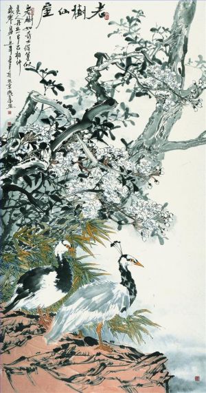 zeitgenössische kunst von Zheng Guixi - Gemälde von Blumen und Vögeln im traditionellen chinesischen Stil 6