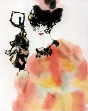zeitgenössische kunst von Zhou Gang - Japanische Frau