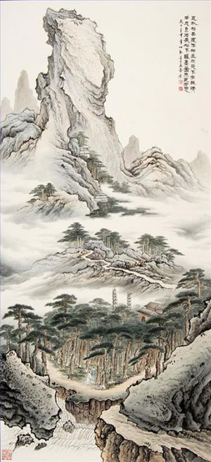 zeitgenössische kunst von Zhou Jinshan - Landschaftsmalerei