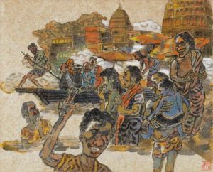 zeitgenössische kunst von Zhou Jumin - indisch