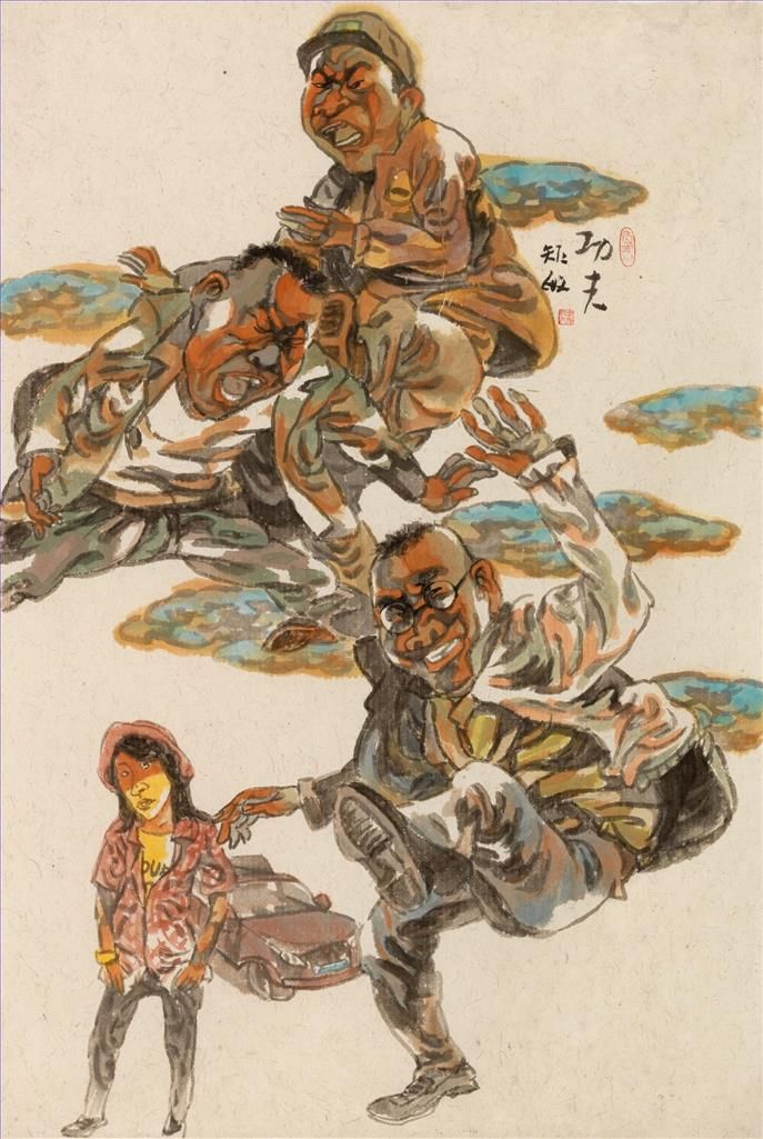 Zhou Jumin Chinesische Kunst - Kongfu