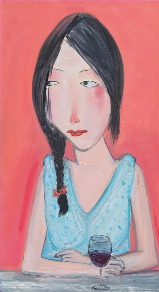 Zhou Qing Ölgemälde - Als Mantou in ihren 30ern war